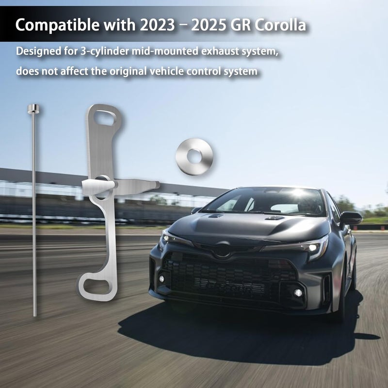 Zelvoro Center Exhaust Valve Mod Kit Fit for Toyota GR Corolla (2023-2025), Used to Keep Valve Open & Improve Exhaust Sound Quality - Image 3